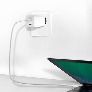 Сетевое зарядное устройство Baseus GaN2 Lite Quick Charger C+C 65W (CCGAN2L-E02) белое