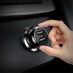 Автомобильное зарядное устройство Baseus Gentleman 4.8A 2-USB черное