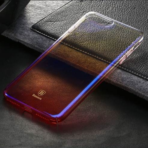 Полупрозрачный чехол Baseus Glaze розовый для iPhone 8/7 Полупрозрачный чехол Baseus Glaze розовый для iPhone 8/7