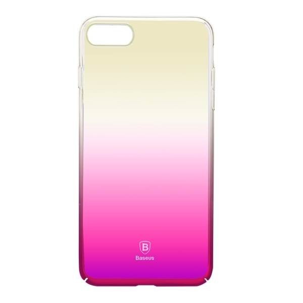 Полупрозрачный чехол Baseus Glaze розовый для iPhone 8/7 Полупрозрачный чехол Baseus Glaze розовый для iPhone 8/7