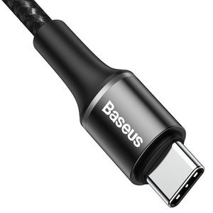 Кабель Baseus halo data cable Type-C PD2.0 60W (20V 3A) 1m черный