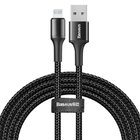 Lightning кабель Baseus Halo Data Cable USB 1.5A, 2m черный