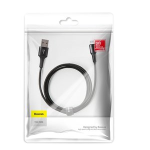 Lightning кабель Baseus Halo Data Cable USB 2.4A 1m чёрный