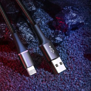 Lightning кабель Baseus Halo Data Cable USB For iP 2A 3м чёрный