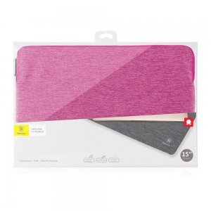 Чехол (карман) Baseus розовый для ноутбуков 15"