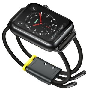 Ремешок Baseus Let's Go Cord Watch Strap серый + желтый для Apple Watch Series 3/4/5/6/SE/7 38/40/41mm