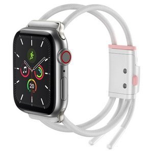 Ремінець Baseus Let's Go Cord Watch Strap білий + рожевий для Apple Watch 42/44/45/49mm