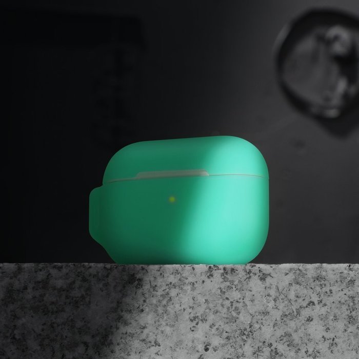 Чехол Baseus Let's Go Jelly Lanyard зелёный для Airpods Pro