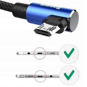 Micro-USB кабель Baseus MVP Elbow 1.5A 2M синий