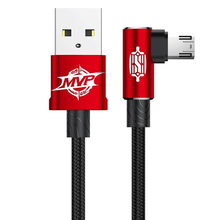 Micro-USB кабель Baseus MVP Elbow 1.5A 2M червоний