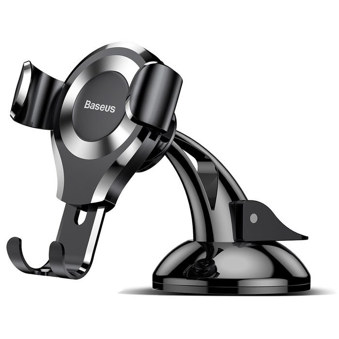 Автомобильный держатель Baseus Osculum Type Gravity Car Mount серебристый + чёрный Автомобильный держатель Baseus Osculum Type Gravity Car Mount серебристый + чёрный