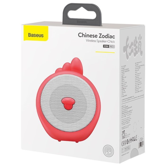 Портативна колонка Baseus Q Chinese Zodiac Wireless Chick E06 червона Портативна колонка Baseus Q Chinese Zodiac Wireless Chick E06 червона
