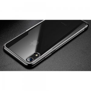 Силиконовый чехол Baseus Shining черный для iPhone XR