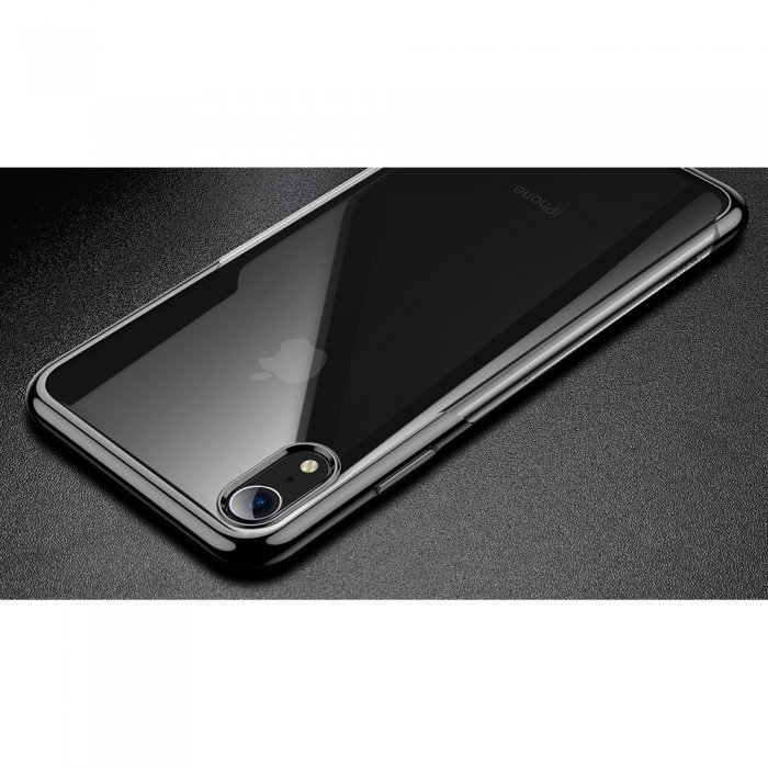 Силиконовый чехол Baseus Shining черный для iPhone XR Силиконовый чехол Baseus Shining черный для iPhone XR