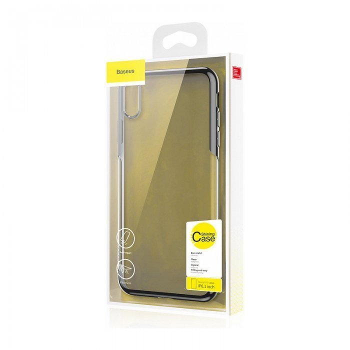 Силиконовый чехол Baseus Shining черный для iPhone XR Силиконовый чехол Baseus Shining черный для iPhone XR