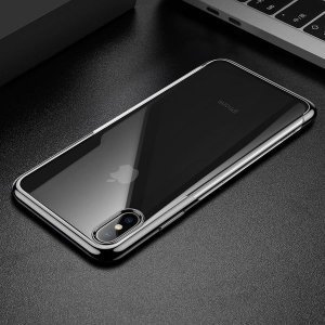 Силиконовый чехол Baseus Shining черный для iPhone XS
