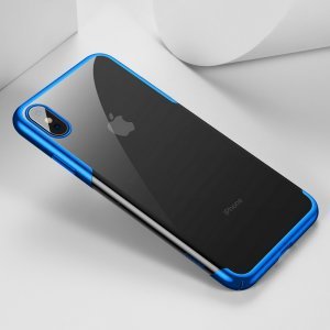 Силіконовий чохол Baseus Shining синій для iPhone XS