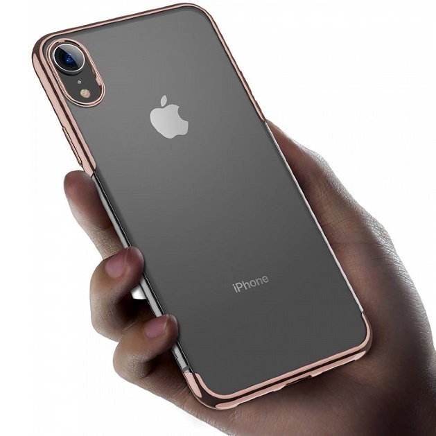 Силіконовий чохол Baseus Shining золотий для iPhone XR