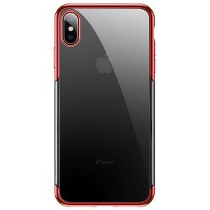 Силиконовый чехол Baseus Shining красный для iPhone XS Max