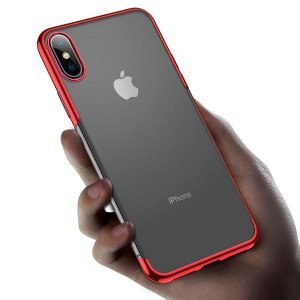 Силіконовий чохол Baseus Shining червоний для iPhone XS