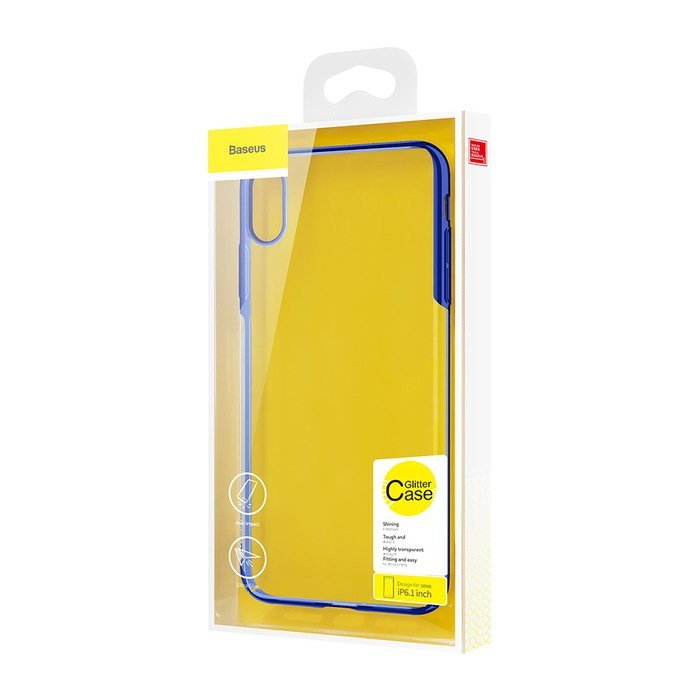 Силіконовий чохол Baseus Shining синій для iPhone XR