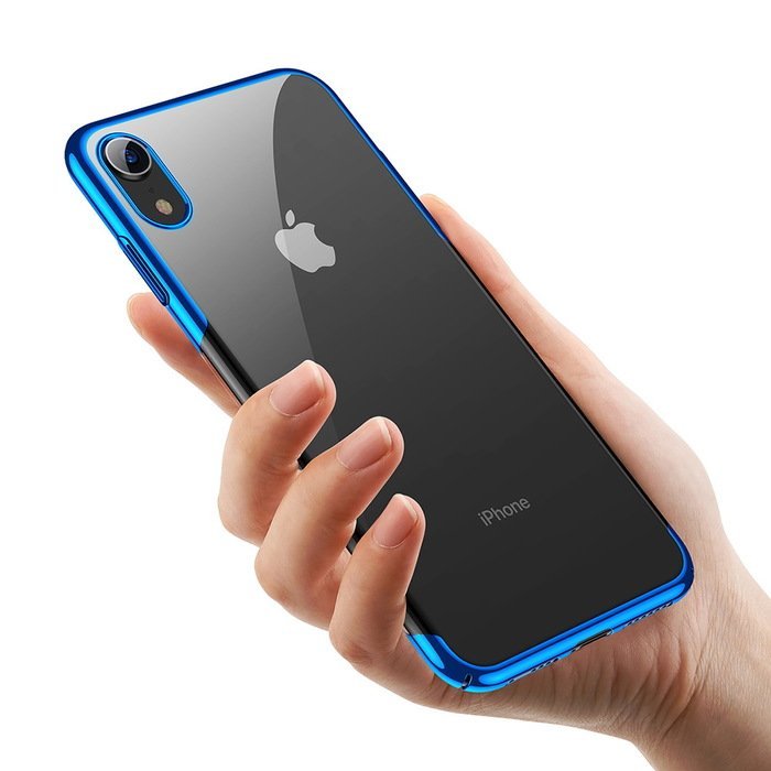 Силіконовий чохол Baseus Shining синій для iPhone XR