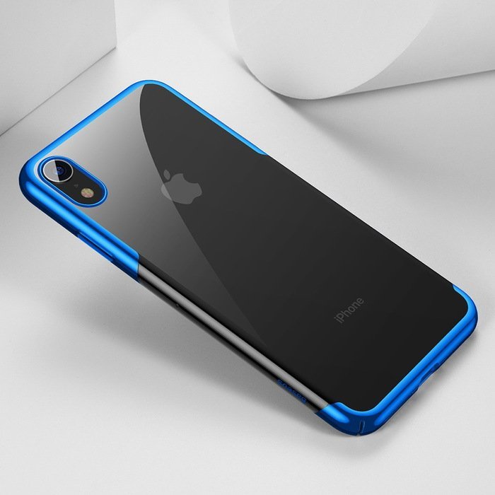 Силіконовий чохол Baseus Shining синій для iPhone XR
