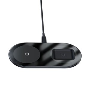 Беспроводное ЗУ Baseus Simple 2-in-1 Wireless Charger Pro Edition черное