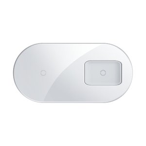 Беспроводное ЗУ Baseus Simple 2-in-1 Wireless Charger Pro Edition белое