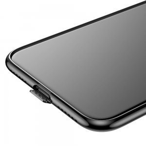 Силиконовый чехол с заглушкой Baseus Simple черный для iPhone X/XS