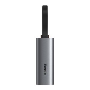 Переходник Baseus Steel Cannon Series USB A & Type-C Bidirectional Gigabit LAN Adapter (CAHUB-AF0G) серый