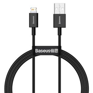 Кабель Baseus Superior Series Fast Charging Data Cable USB to Lightning 2.4A 1m (CALYS-A01) чорний