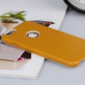 Кожаный чехол Baseus Thin коричневый для iPhone 6/6S