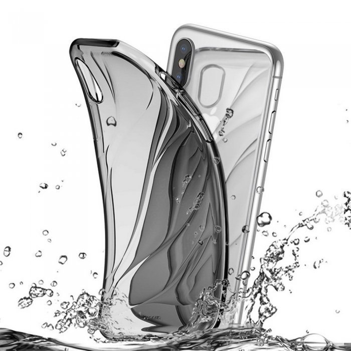 Полупрозрачный чехол Baseus Water Modelling черный для iPhone X/XS Полупрозрачный чехол Baseus Water Modelling черный для iPhone X/XS