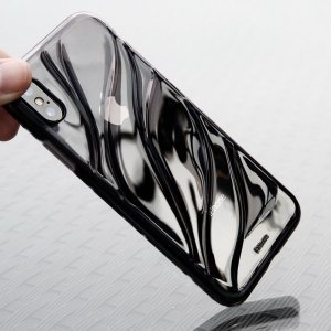 Полупрозрачный чехол Baseus Water Modelling черный для iPhone X/XS