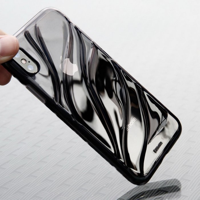 Полупрозрачный чехол Baseus Water Modelling черный для iPhone X/XS Полупрозрачный чехол Baseus Water Modelling черный для iPhone X/XS