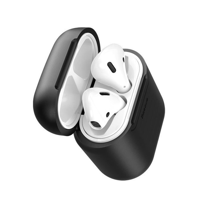 Чехол для беспроводной зарядки Baseus черный для Apple AirPods Чехол для беспроводной зарядки Baseus черный для Apple AirPods