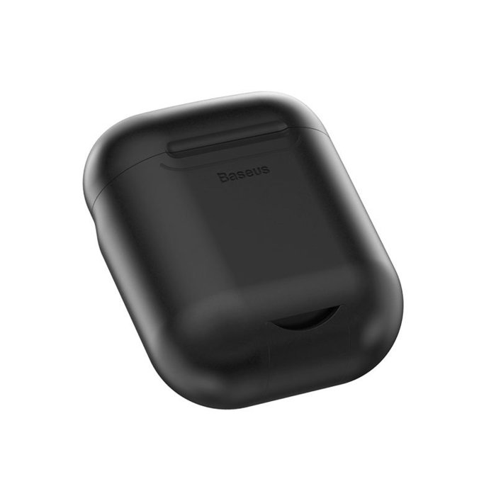 Чехол для беспроводной зарядки Baseus черный для Apple AirPods Чехол для беспроводной зарядки Baseus черный для Apple AirPods