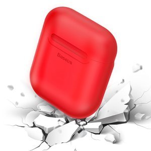 Чехол для беспроводной зарядки Baseus красный для Apple AirPods