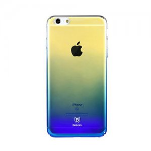 Полупрозрачный чехол Baseus Glaze синий для iPhone 6/6S