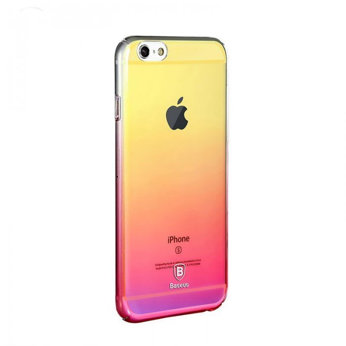 Полупрозрачный чехол Baseus Glaze розовый для iPhone 6/6S Полупрозрачный чехол Baseus Glaze розовый для iPhone 6/6S