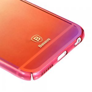 Полупрозрачный чехол Baseus Glaze розовый для iPhone 6/6S