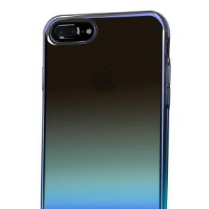 Напівпрозорий чохол Baseus Glaze синій для iPhone 8 Plus/7 Plus