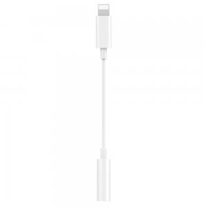 Кабель Baseus L30 Simple Apple Connector To 3.5mm Music Adapter белый