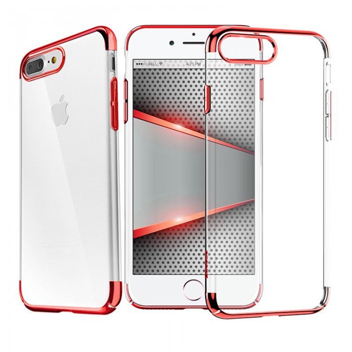 Силиконовый чехол Baseus Shining красный для iPhone 8 Plus/7 Plus