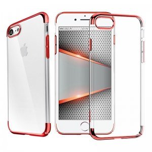 Силиконовый (TPU) чехол Baseus Shining красный для iPhone 8/7/SE 2020