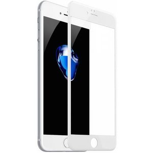 Защитное 3D стекло Baseus Silk printing, белое для iPhone 6/6S
