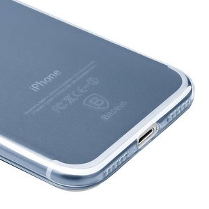 Полупрозрачный чехол Baseus Simple синий для iPhone 8/7/SE 2020