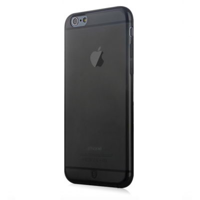 Полупрозрачный чехол Baseus Simple черный для iPhone 6/6S