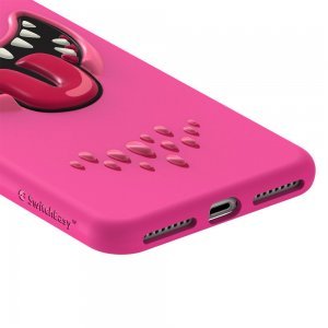 3D чохол із малюнком SwitchEasy Monsters рожевий для iPhone 8 Plus/7 Plus